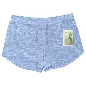 NWT Reel Life Siesta Key Pull-On Shorts Chambray Blue Women’s XL 3” Inseam